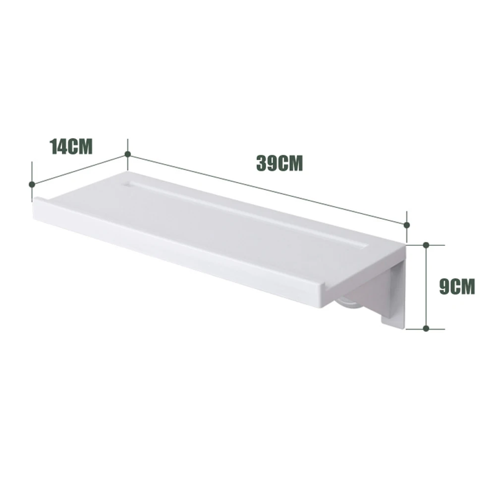 

Economical Bathroom Shelf Suction Cup Rack Wall Storage Organizer Kitchen Display Shelves Punch Free Save Space ds99