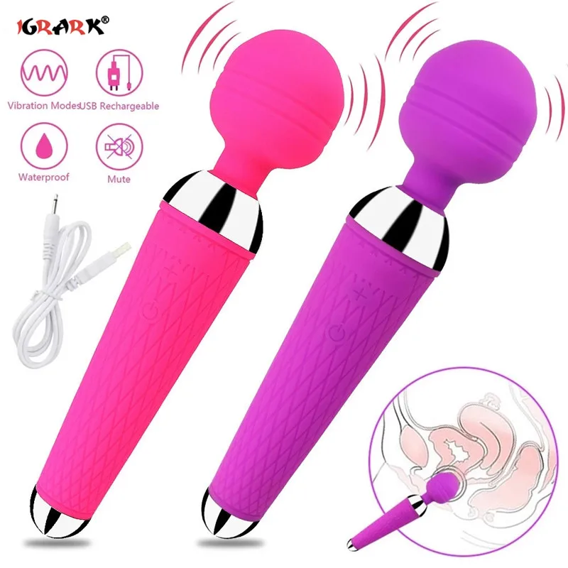Беспроводной вибратор фаллоимитатор AV волшебная палочка Стимулятор клитора