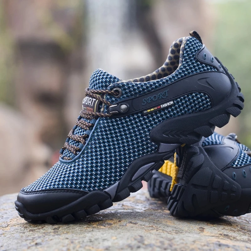 

Men's Hiking Shoes Anti-skid Outdoor Shoes Professional Mountain Climbing Shoes Breathable Mens Sneakers Sports Men Shoes 39-45