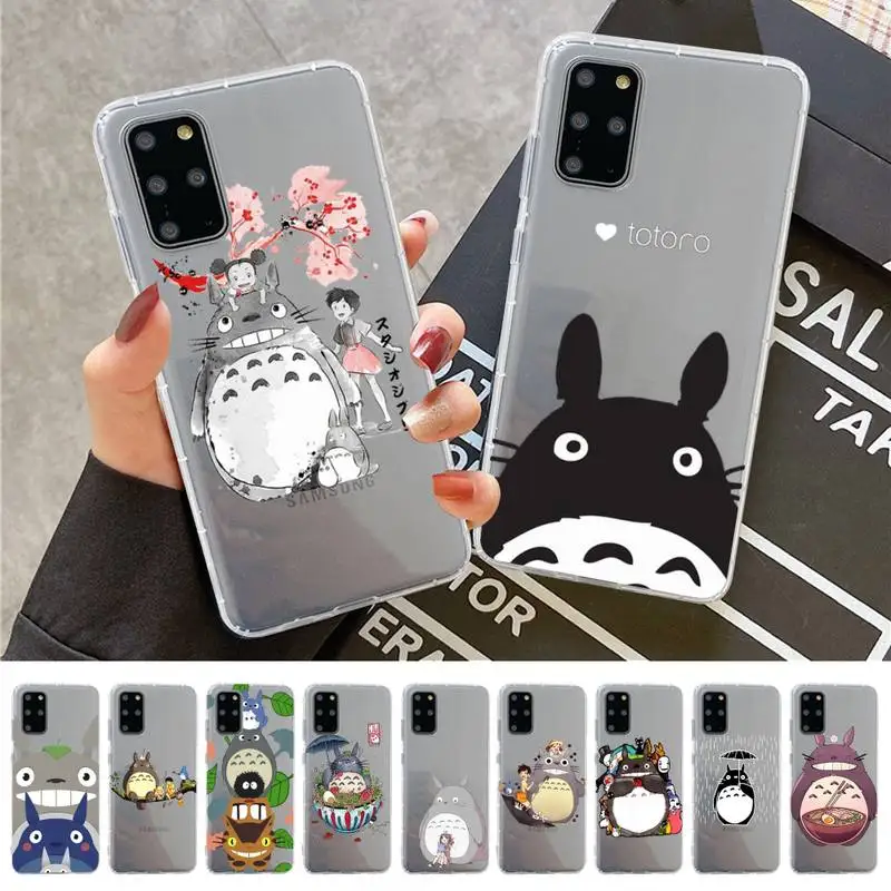 

Japan Anime Totoro Phone Case For Samsung A 10 20 30 50s 70 51 52 71 4g 12 31 21 31 S 20 21 plus Ultra