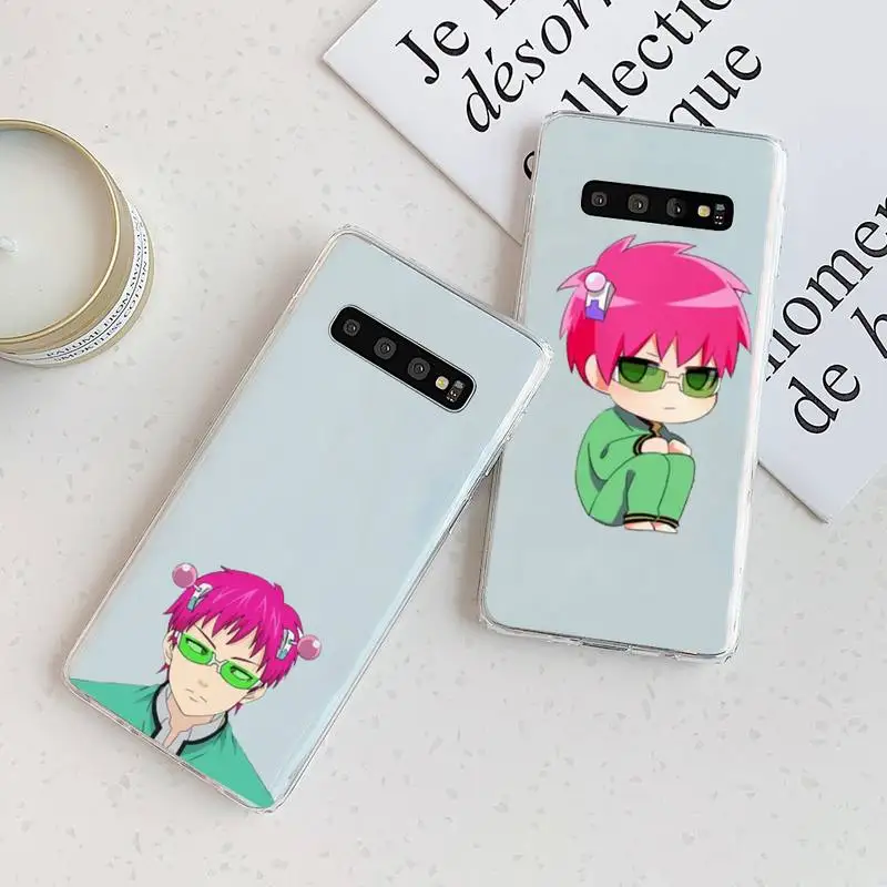 

The Disastrous Life of Saiki Kusuo Phone Case Transparent For Samsung Galaxy A S Note 9 11 10 51 50 71 70 80 20 21 30 ultra plus