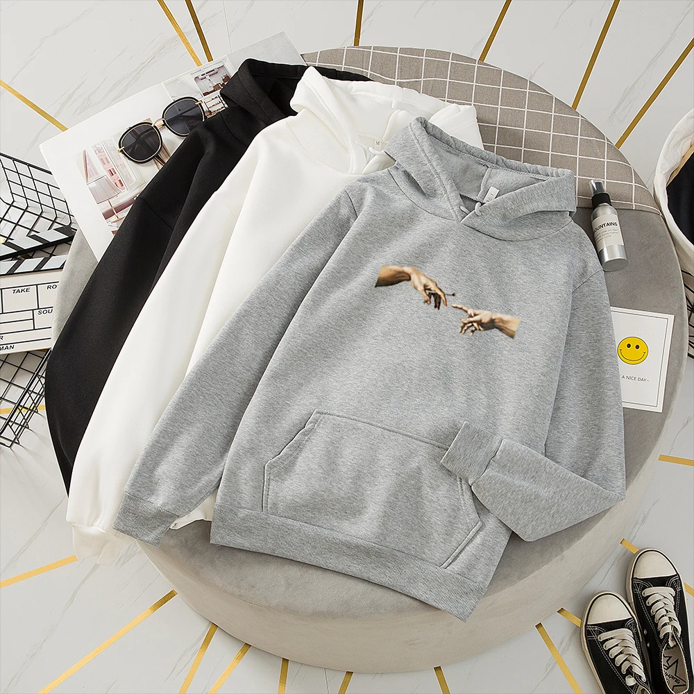Funny Graphic Hoodies Overiszed Goth Aesthetic 90s Graphic Sweatshirt Harajuku Vintage Hoodie with Pocket Sweetshirt for Girls