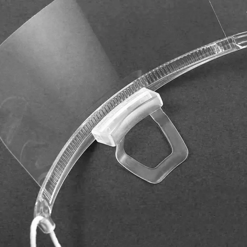 1/10 шт. прозрачный общественного питания Пластик маска для лица многоразовая