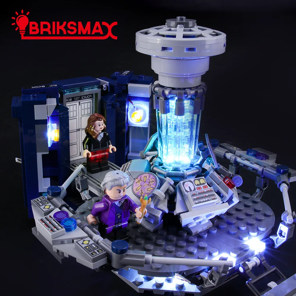BriksMax Led Light Up Комплект для идей серии Doctor Who строительные блоки, совместимые с 21304(не включает модель