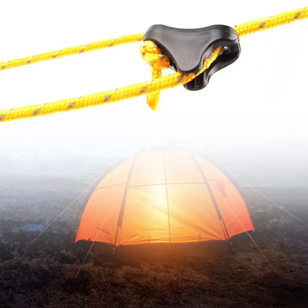 

10Pcs Lightweight Large Outdoor Tent Triangle Rope Buckles Fastener Portable Multi-Purpose Buckle Outdoor Tools for Camping