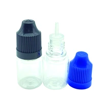 100pcs empty eye dropper bottle 5ml plastic vial with childproof cap and long tip