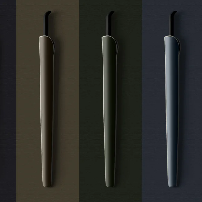 Offerte Ombrello Vintage Doppio Automatico Ombrellone Business Tinta Unita Manico Lungo Ombrello Antivento Grande Parapluie Rain Gear EH50RG