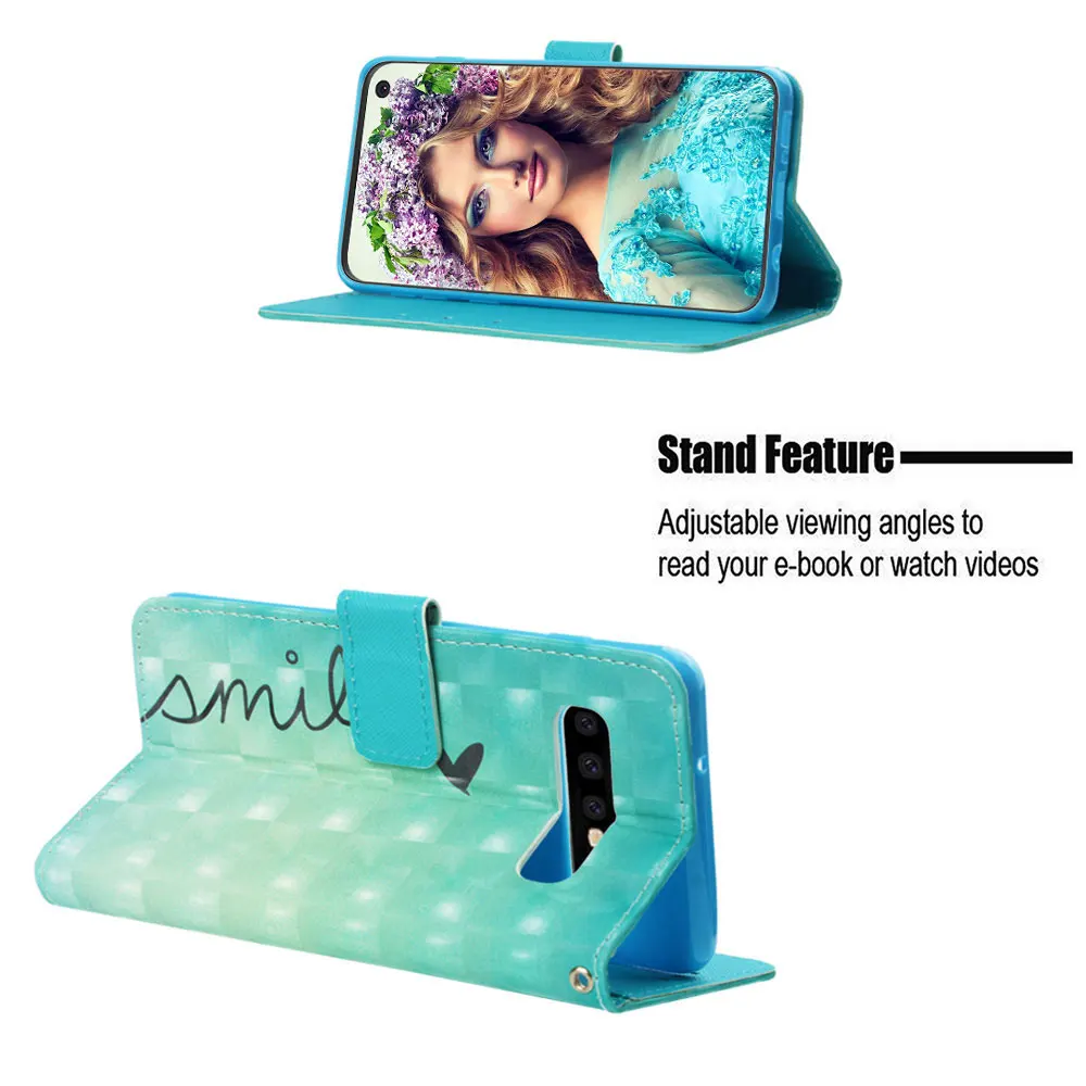 Флип-кейс для Samsung NOTE 10 из искусственной кожи роскошный кожаный чехол-кошелек с