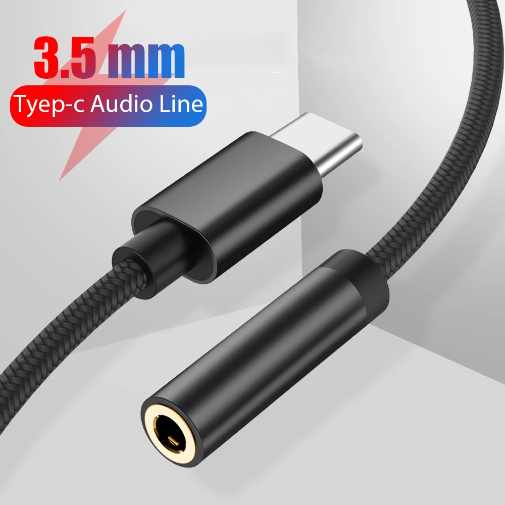 

AUX Audio Cable USB Type C to 3.5mm Earphone Audio Adapter For Huawei Xiaomi Samsung LG Nexus Oneplus Nokia Type C Smart Phone