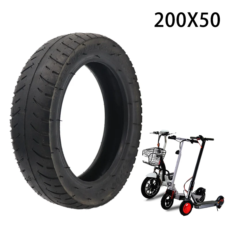 8"X2" 200X50 8 Inch Tire for Electric Gas Scooter & Electric Scooter inner Tube Included Wheelchair Wheel