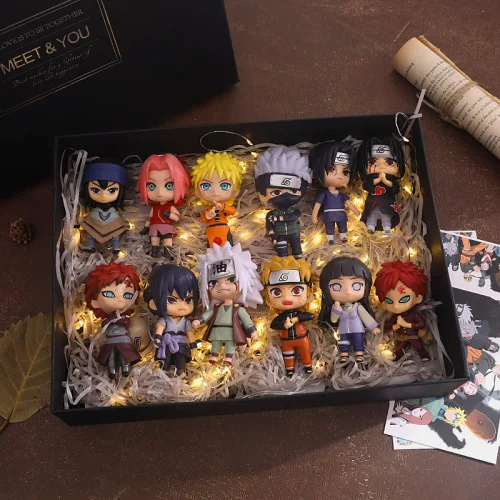 Полный набор ручная работа модель Geschenkdoos Uzumaki Naruto Uchiha Sasuke Kakashi фигурка игрушки |
