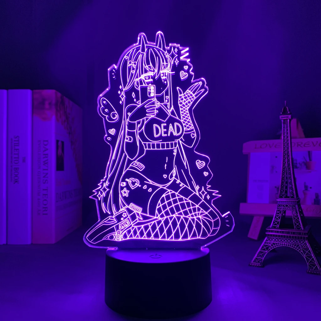 

Darling In The Franxx Led Light Anime for Child Bedroom Decor Night Light Birthday Gift Room table Acrylic 3d Lamp Zero Two