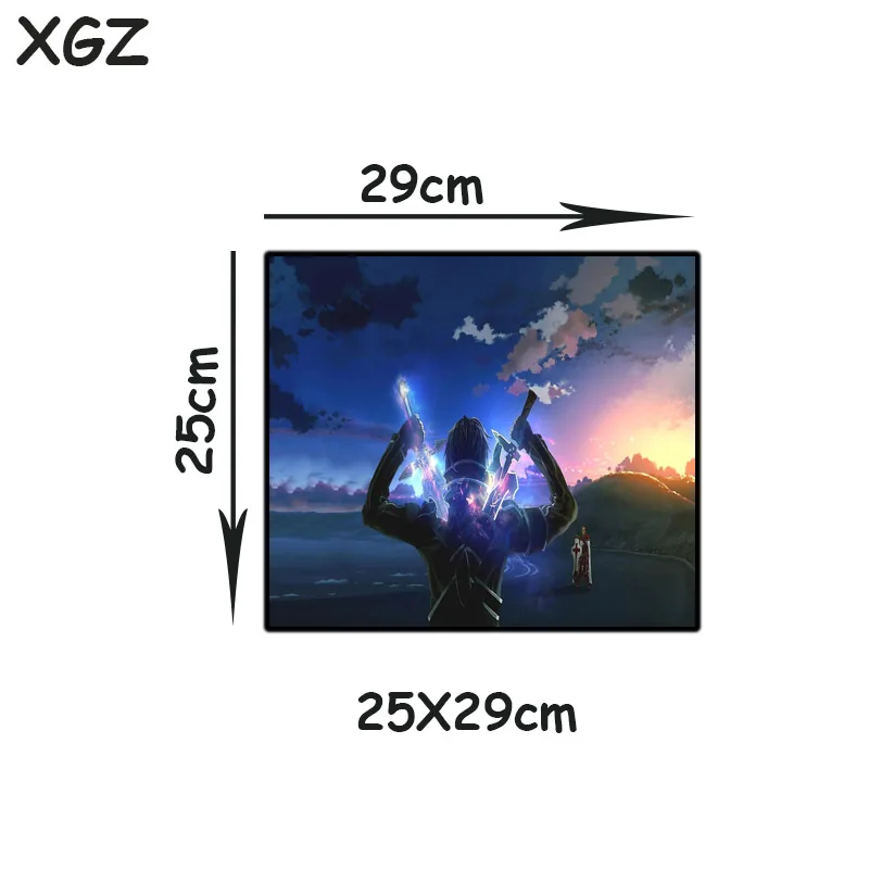 

XGZ Large size anime mouse pad cool pattern desk pad high quality computer essential rubber non-slip keyboard pad