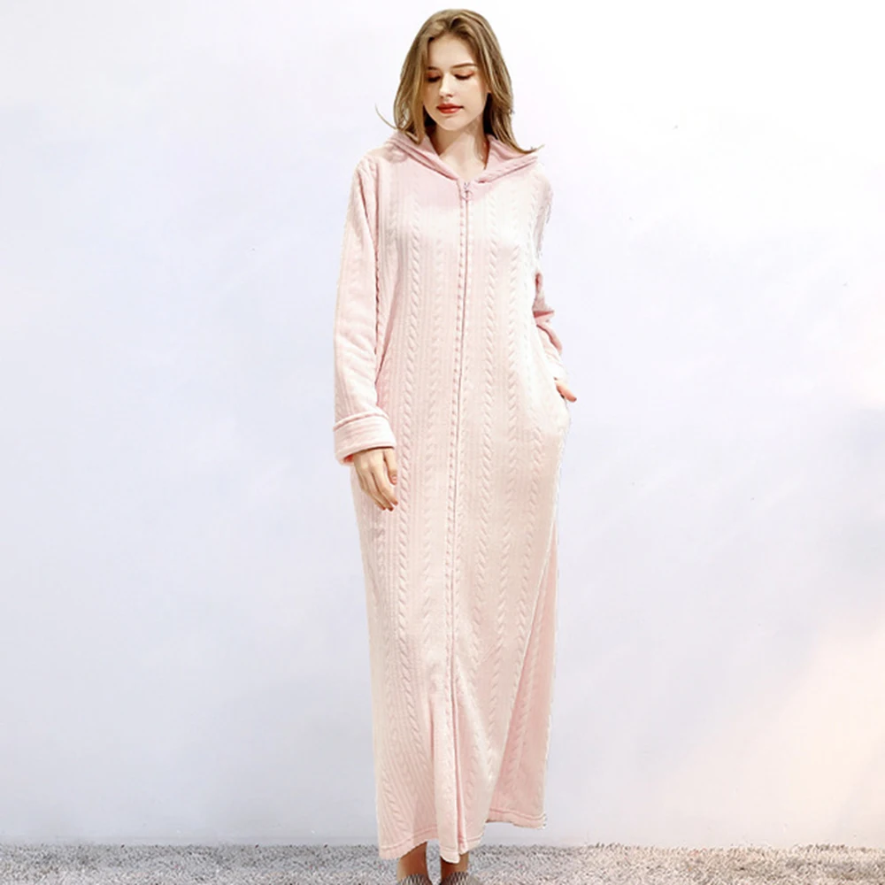 

Winter Sleep Bridesmaid Robes Wedding Pijamas Velvet Night Dress Women Robe