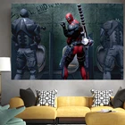 Картины на холсте с Аниме Мстители плакаты с героями вселенной Марвел и Халк Железный человек с комиксами настенные картины для гостиной, детский Декор для дома