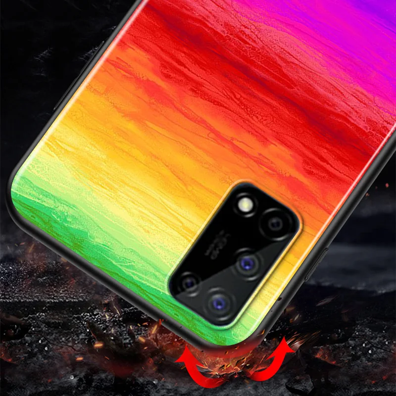 

Color Painted Art For Huawei Honor V9 Play 3E 8S 8C 8X MAX 8A 2020 Prime 8 7S 7A Pro 7C Black Phone Case