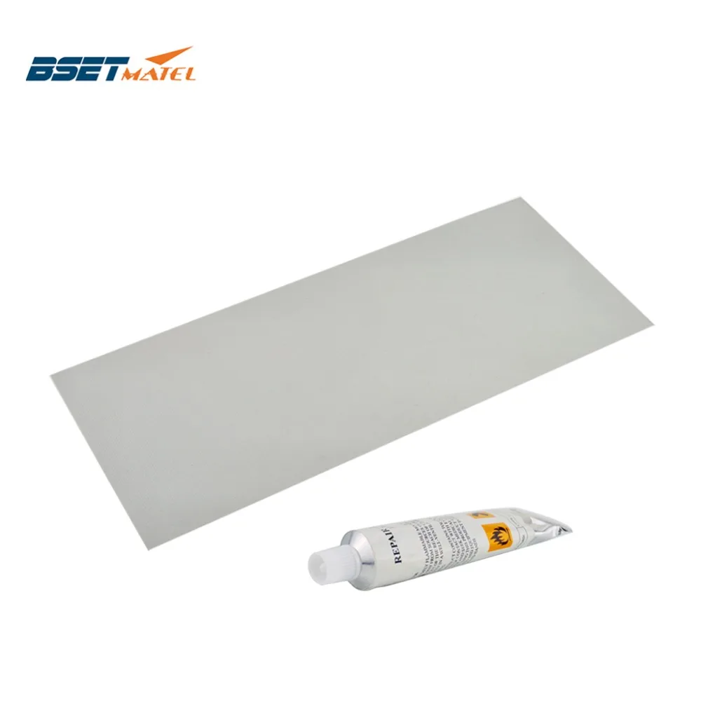 

370*150mm Inflatable Boat Kayak Special Gray PVC Repair Patch Kit With Glue Waterproof Patch Rib Canoe Dinghy Float