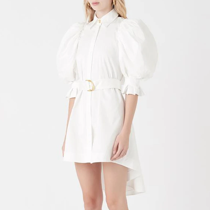 Женское винтажное платье с высокой талией и поясом|Женские платья| |