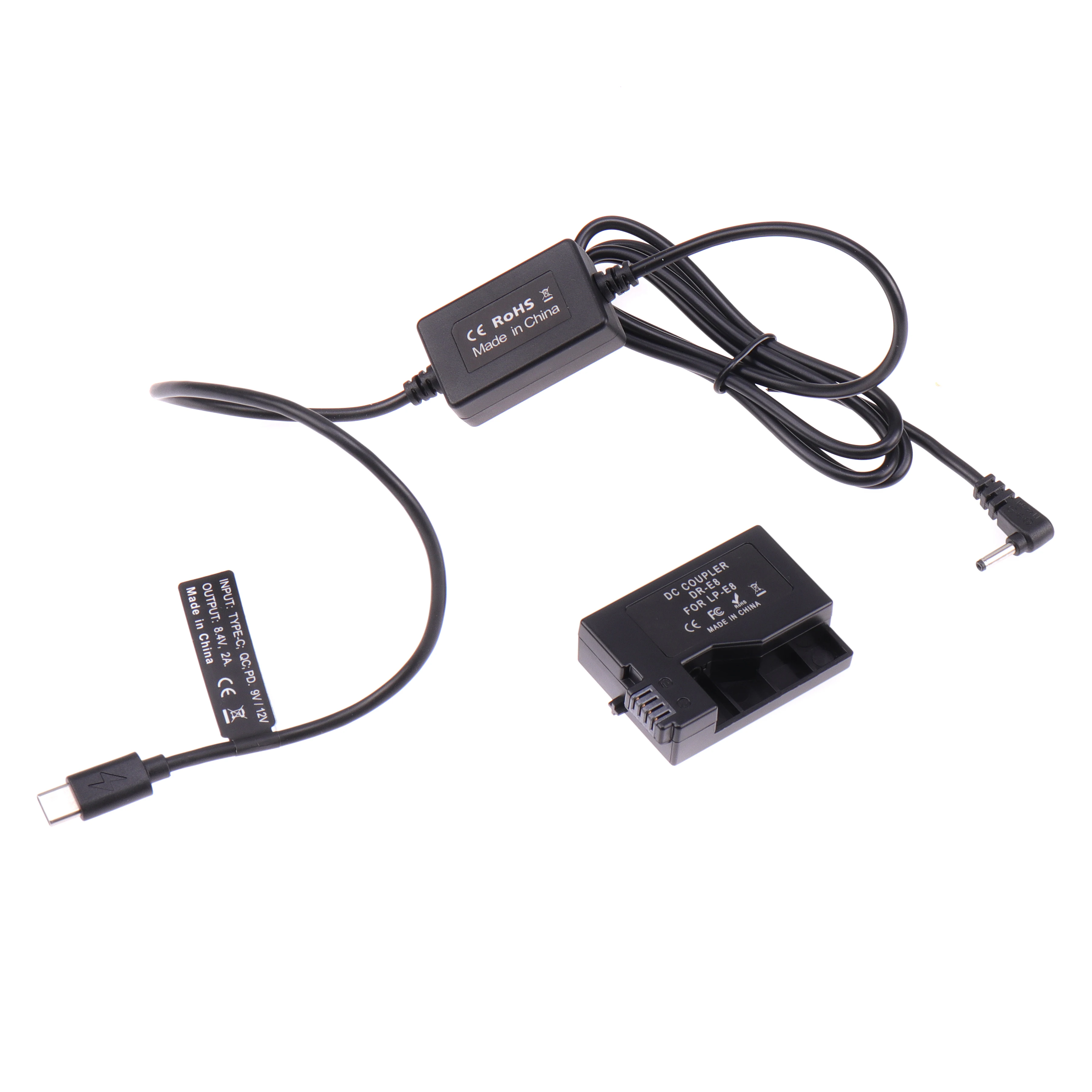 

Fotga LP-E8 Power Adapter with TYPE-C Cable for Canon 550D 600D 650D 700D Kiss X7i X6 X5 X4 Rebel T5i T4i T3i T2i