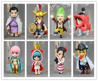 bandai one piece action figure genuine anime ornaments candytoy collection series arena fighters sabo luo marco usopp model toys