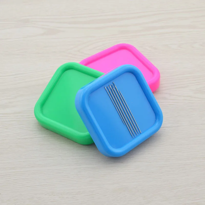 Магнитный ящик 4 цветов коробка для хранения булавок чехлов рукоделия квадратные