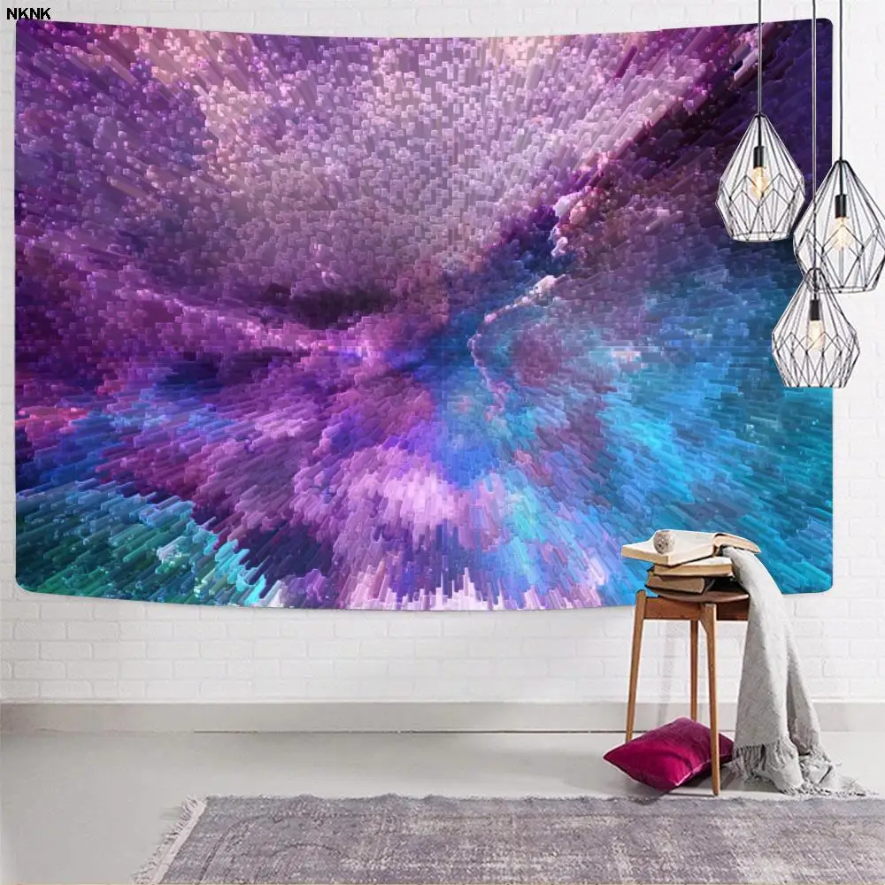 

NKNK Colorful Tapiz Art Rug Wall Creativity Wall Tapestry Psychedelic Tapestries Wall Hanging Boho decor Witchcraft Printed