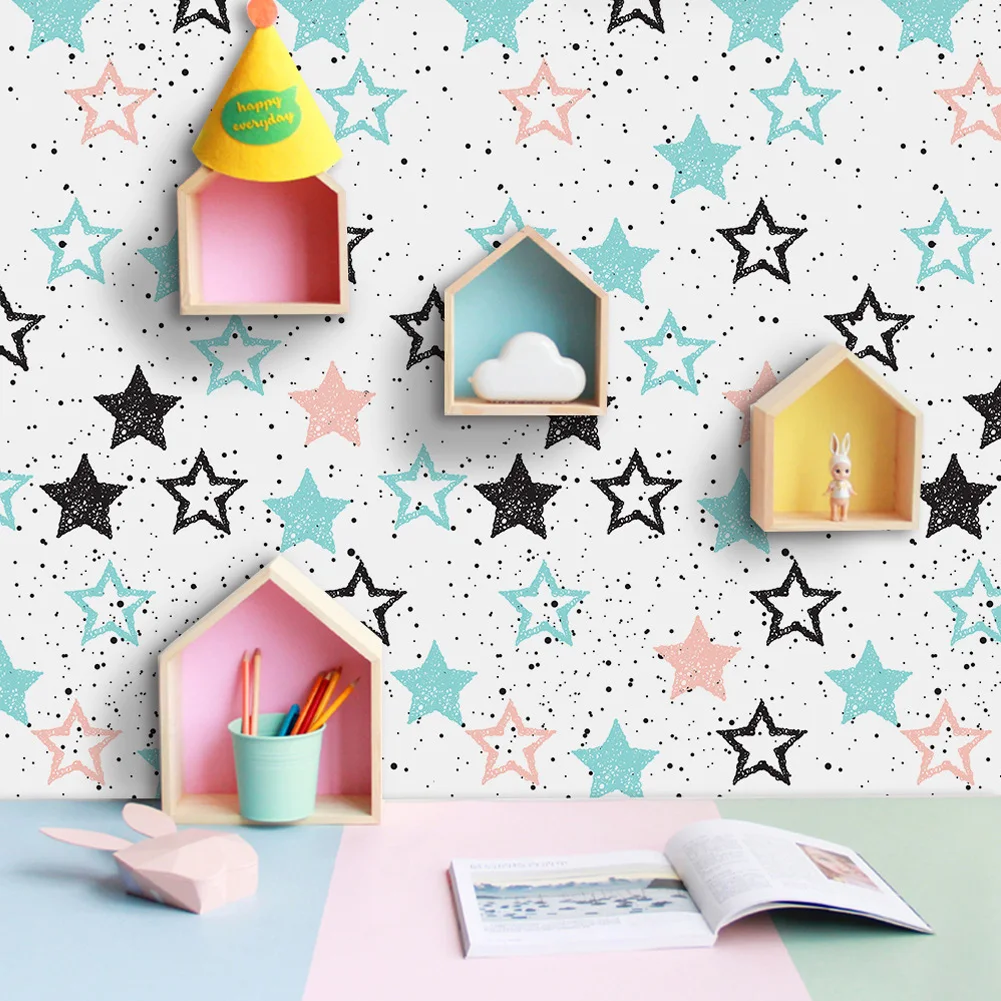 Детская спальня звезды Настенная Наклейка для детской комнаты украшение дома