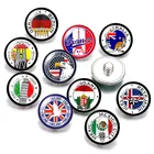 Национальный флаг Национальный символ Франции US 18 мм кнопки 10 шт. круглые фото кабошоны разрисованные изделия из стекла стиль для кнопки ювелирные изделия