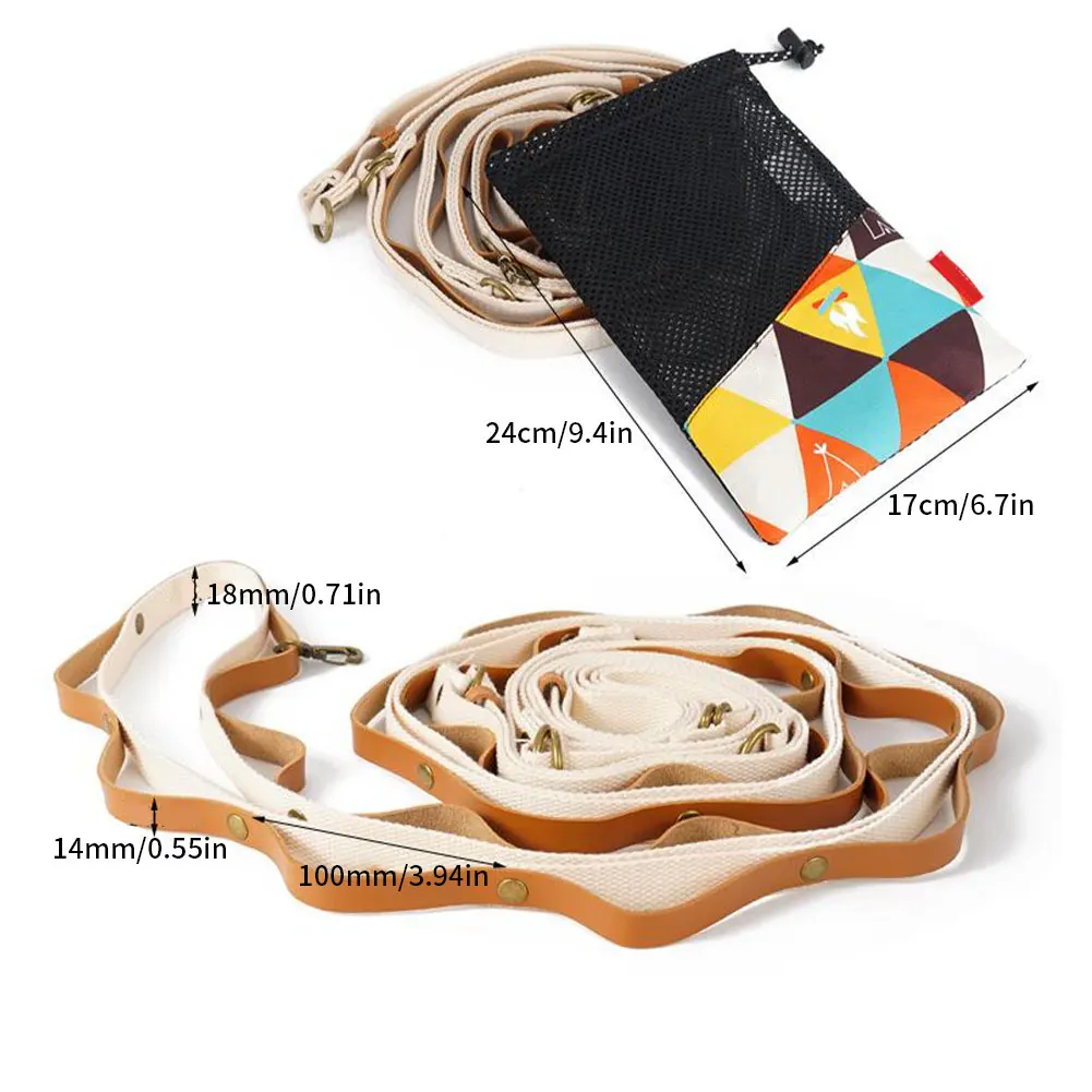 

Lanyard Outdoor Camping Tent Rope Storage Accessories Daisys Chain Lengthened Binding Rope Strap Clothesline Hook Up for Camping