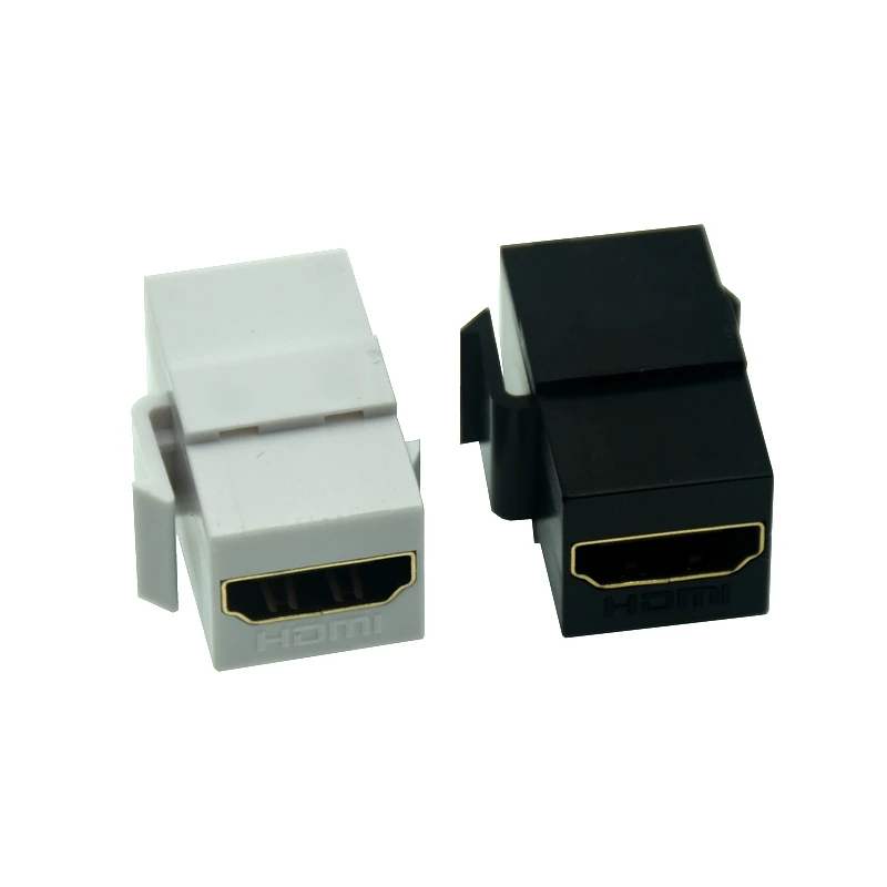 

90 Degree Right Angle HD-Keystone Jack Female Coupler Insert Snap-in Connector Socket Adapter Port For Wall Plate Outlet Panel