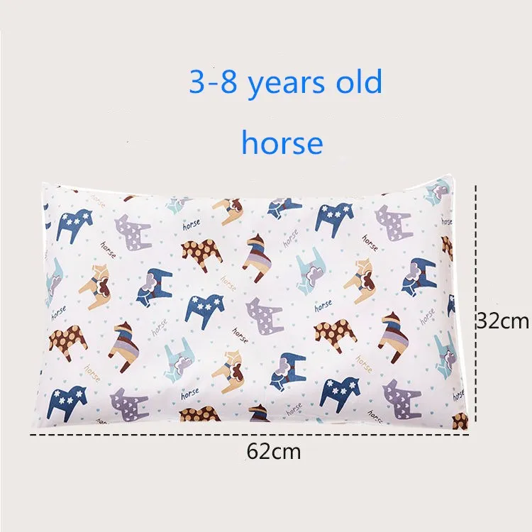 3-8years(horse) Подушка с защитой для шеи для ребенка, хлопковая мультяшная детская подушка для кормления, детское постельное белье, яркие цвета, детская подушка для 0-12 лет - Цвет: 3-8years(horse)