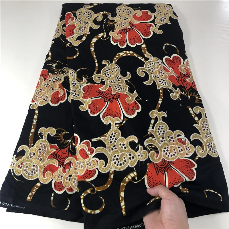 

5Y Cotton Lace Fabric High Quality Nigeria Lace 2021 Swiss Voile Lace Fabric Embroidered African Dry Lace For Wedding Dress LIN