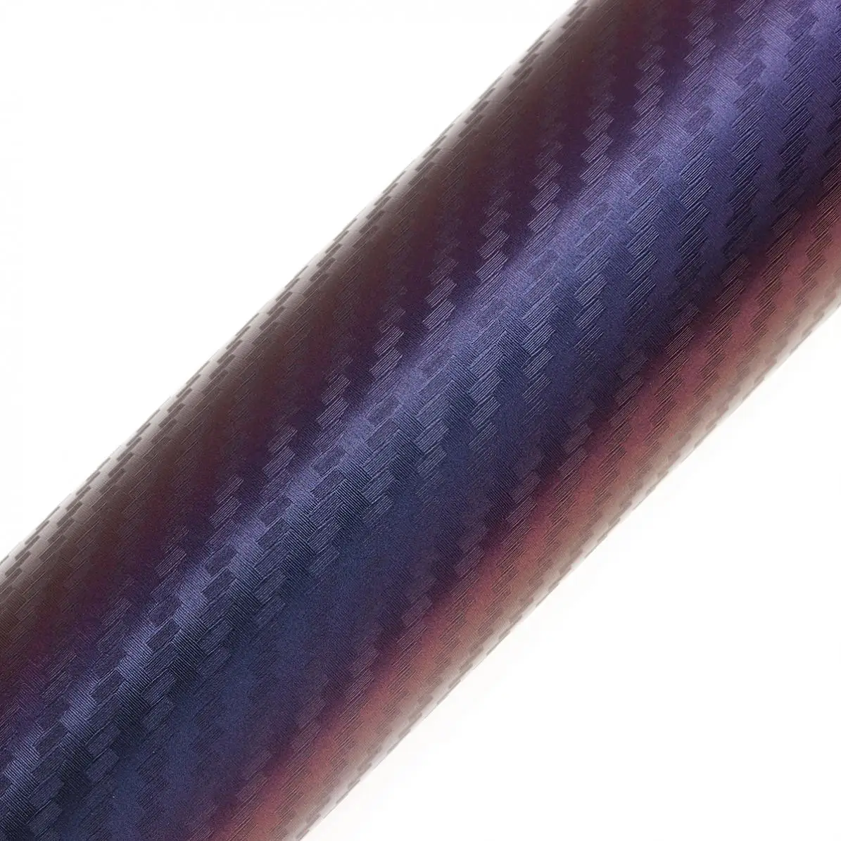 

50 X 152cm PVC 3D Carbon Fiber Blue / Purple Discolor Automobile Decoration Modification Sticker Fit for Car / Home