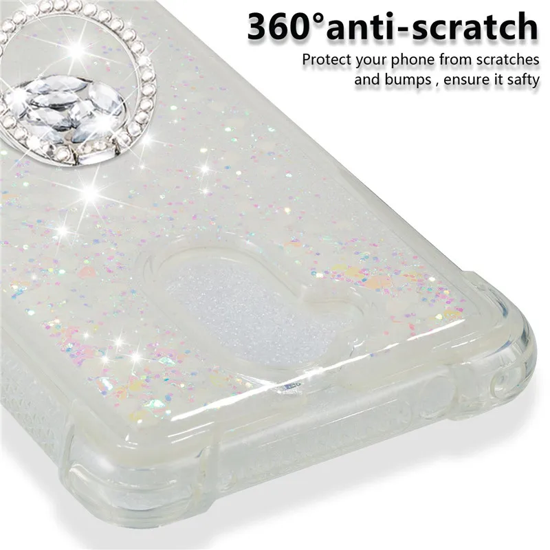 Роскошный блестящий чехол для телефона с бриллиантовым кольцом huawei Enjoy 6s 7 Plus Honor 6c