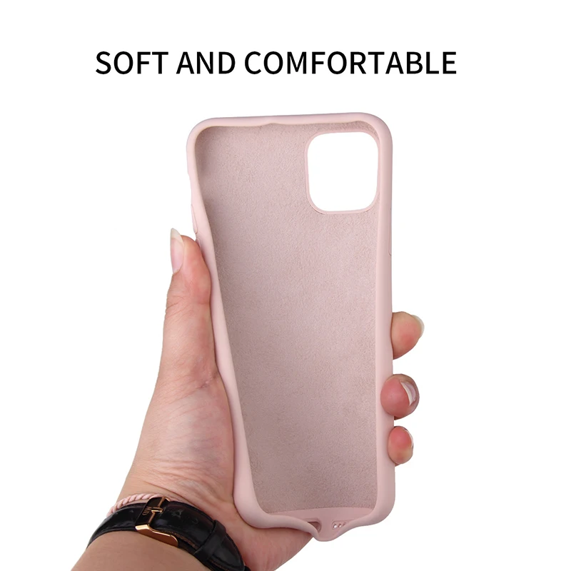 

For iPhone 11 Pro SE 2020 Case Luxury Original Silicone Full Protection Soft Cover For iPhone X XR 11 XS Max 7 8 6 6s Phone Case