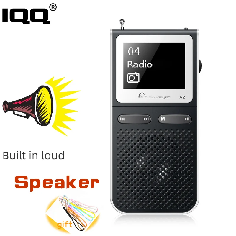 Mp3 плеер IQQ Hi Fi 8 ГБ 100 часов воспроизведения поддержка FM радио до 128 ГБ|MP3-плееры| |