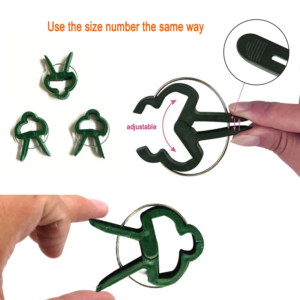 20 штук завод Поддержка стенд держатель бонсай зажима парниковых инструменты для