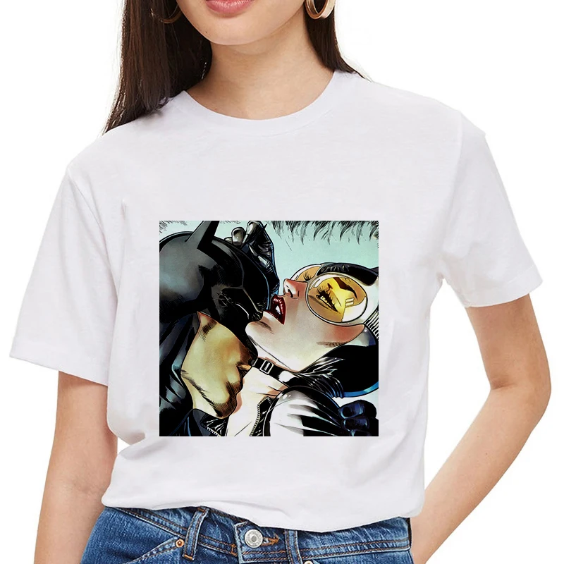 Женская летняя повседневная футболка с короткими рукавами и изображением