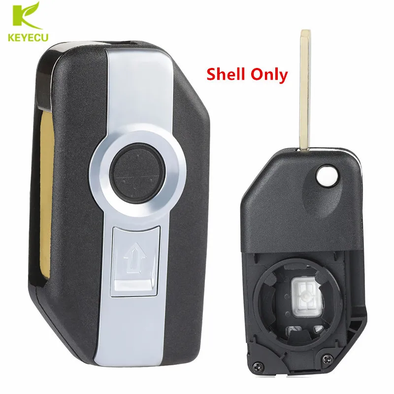 Чехол KEYECU для ключа дистанционного управления мотоциклом чехол с 2 кнопками BMW