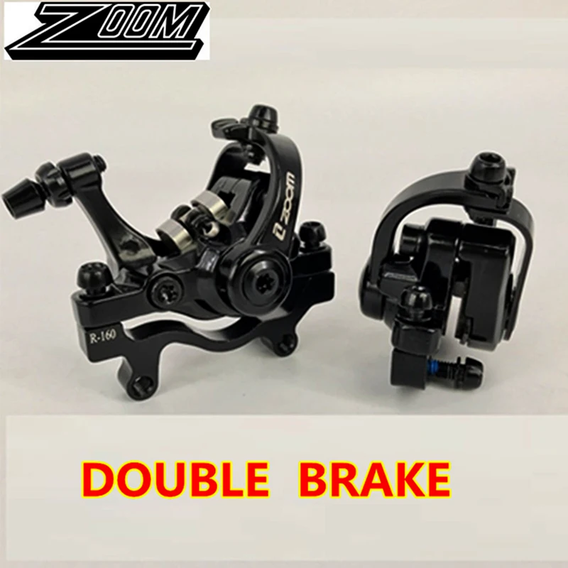 Зум из алюминиевого сплава для велосипеда Задний дисковый тормоз Черный Горный