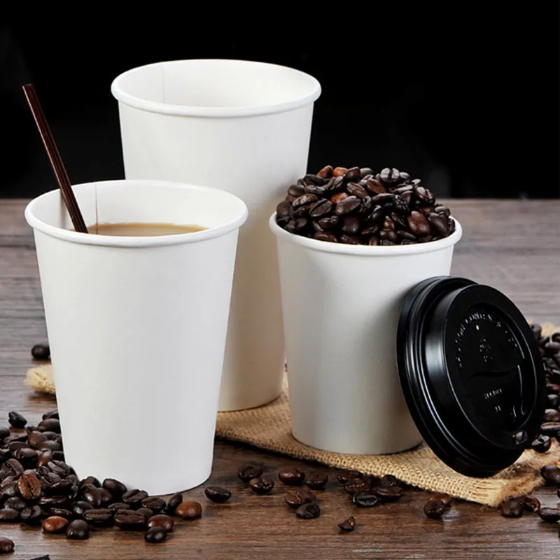 Белая одноразовая кофейная чашка для вечеринки дня рождения барбекю холодных и