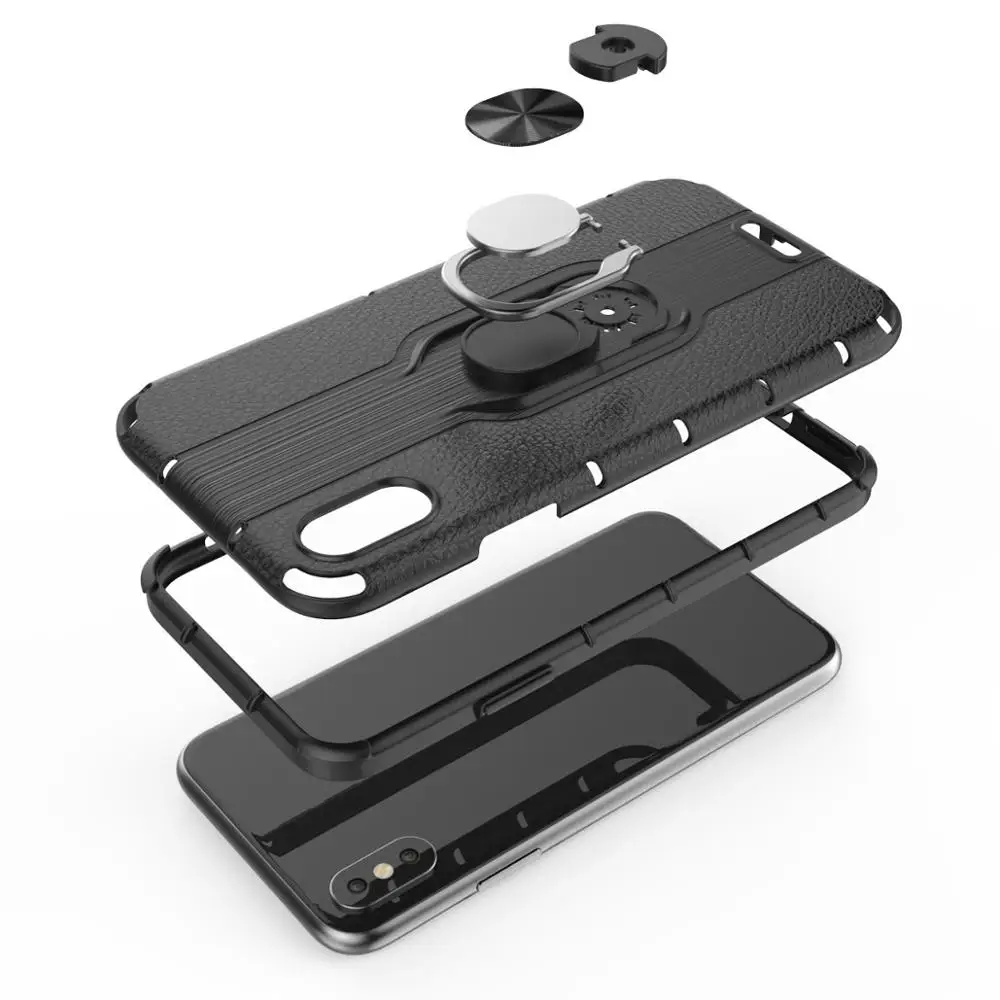 Противоударный бронированный чехол для iphone 6 6S 7 8 Plus X XS MAX XR мягкий держатель
