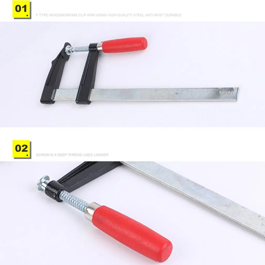 F-type Woodworking Clamps Heavy-duty Ma Steel F-clamp Fixtures | Обустройство дома