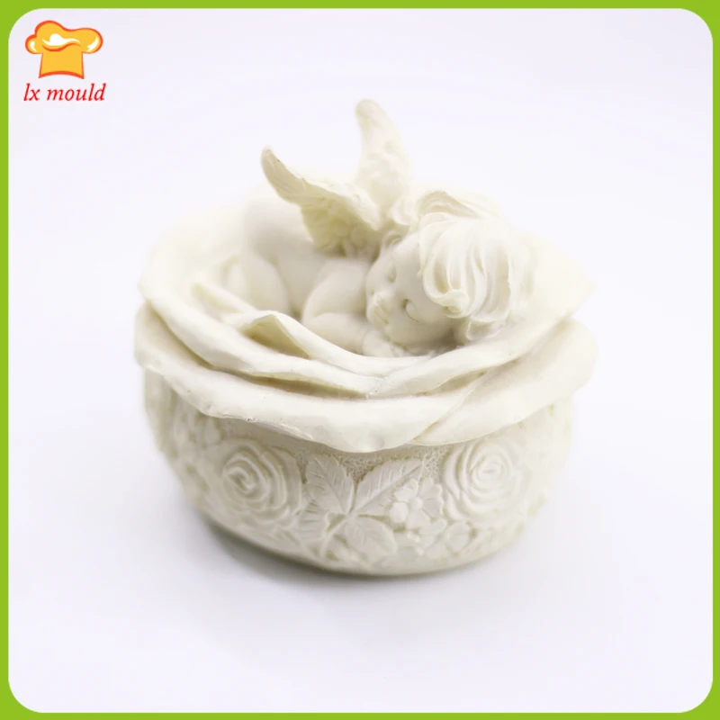 Новая силиконовая форма в виде ангела свечи для куклы выпечки декоративная мыла