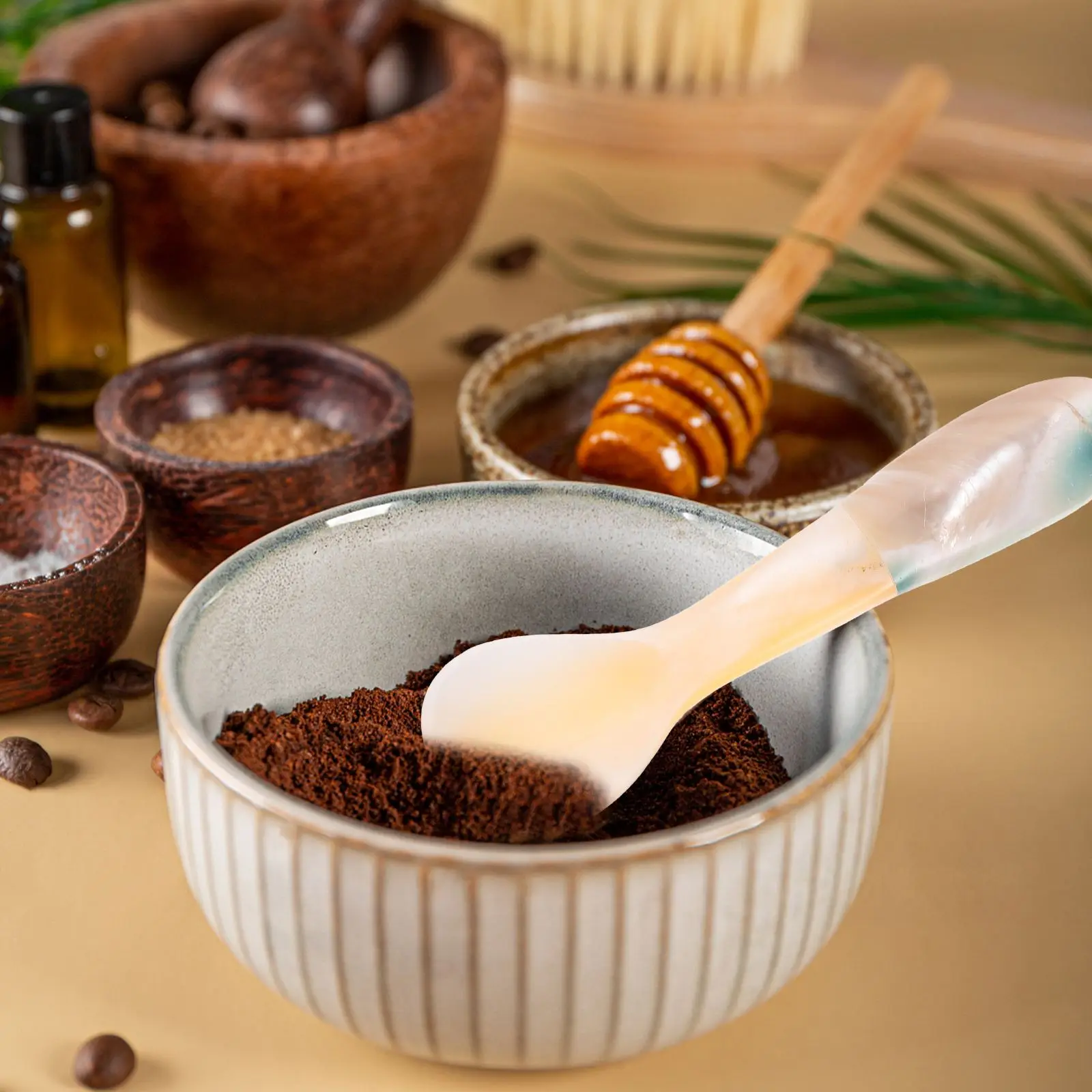 

1pc Face Mask Mixing Spoon Makeup Spoon Face Mask Mixing Tool Cosmetic Spoon Reusable Mixing Spoon Facial Mask Spoon