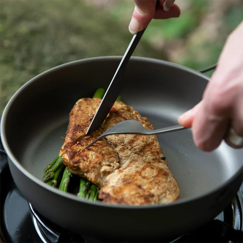 Naturehike легкие титановые столовые приборы нож вилка ложка Сверхлегкий портативный