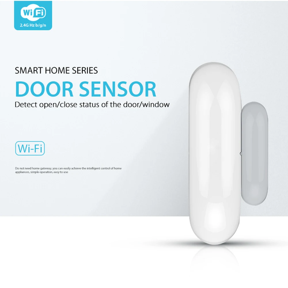 Датчик контактов Tuya для умного дома двери окна Wi Fi уведомления от приложения