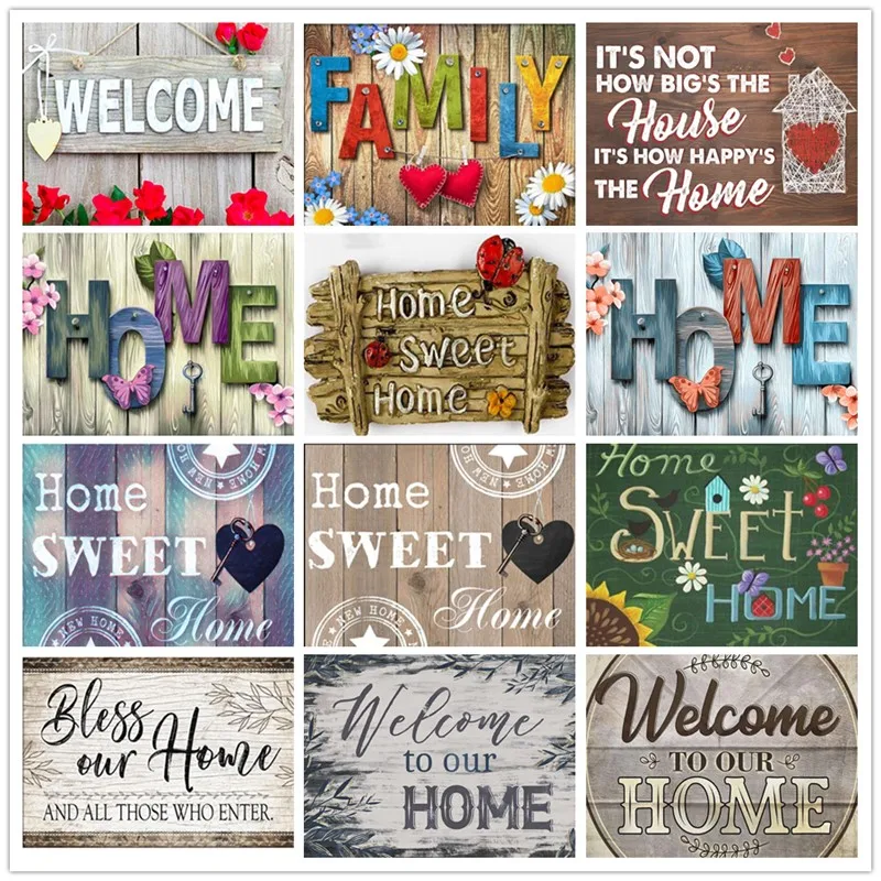 5D DIY полный набор алмазной живописи для дома милый Кристалл Алмазная вышивка