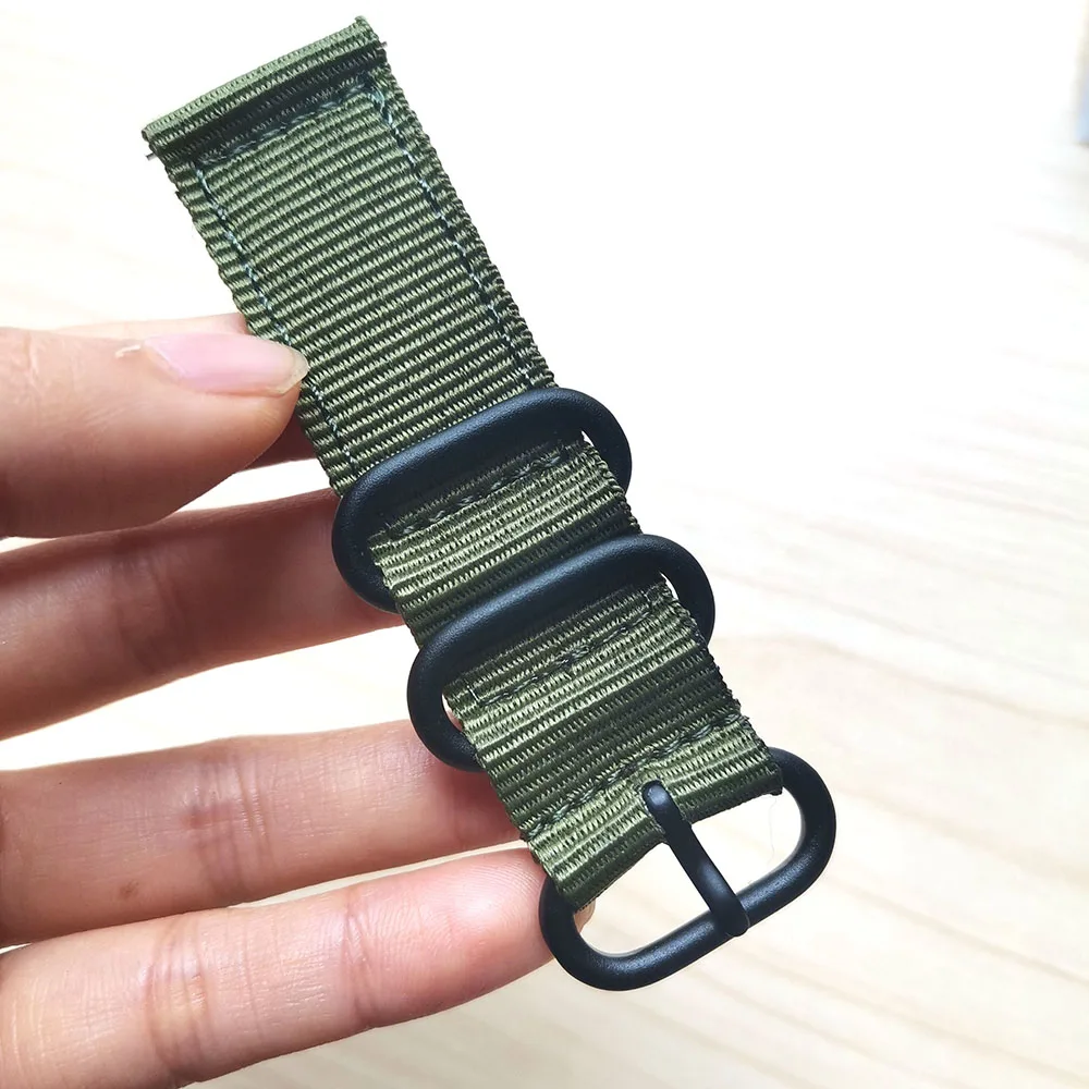 Нейлоновый холщовый ремешок для xiaomi mi watch цветной smart цвет 2 спортивный черный