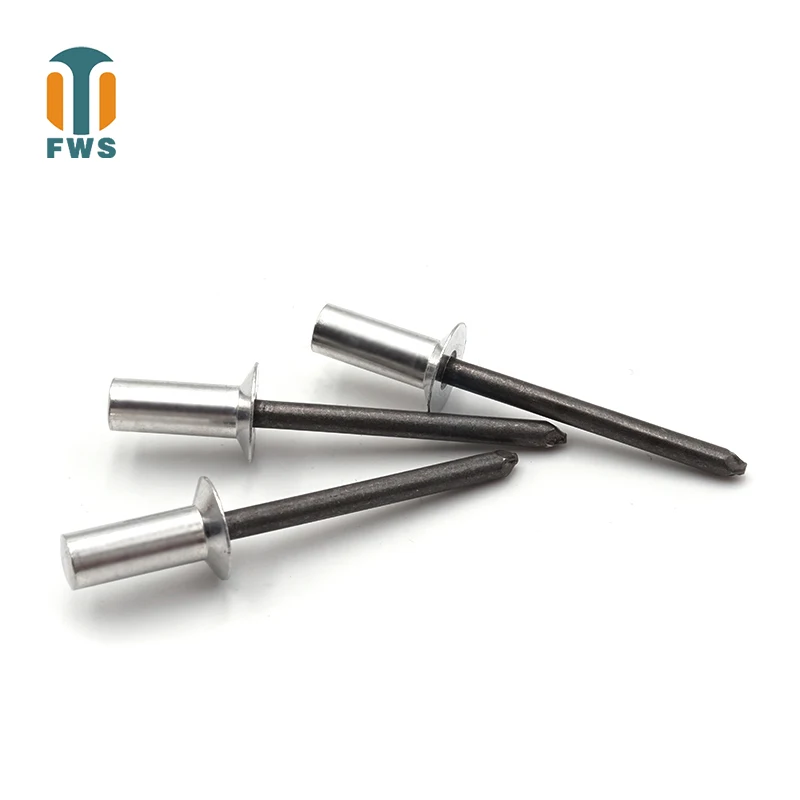 

10PCS M4 M4.8 Aluminum steel countersunk head closed type Mandrel Blind Rivet Nail Pop Rivets for Furniture Car Aircraft